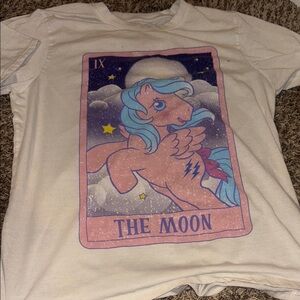 Cream T-Shirt with Pink and Blue My Little Pony Design